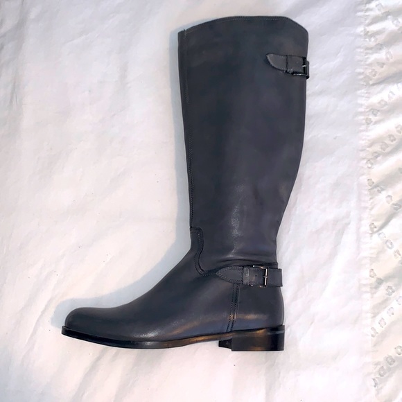 Garnet Hill Gabriella Leather Riding Boots - Picture 1 of 5